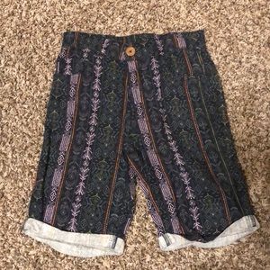 Hawaiian print shorts